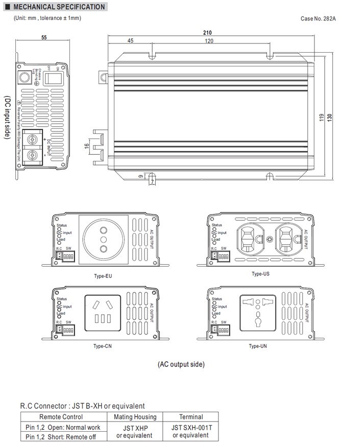 NTS-300-212 Meanwell Power Supply 300W True Sine Wave DC-AC Inverter NTS-300 NTS-300-224 NTS-300-248 NTS series YCICT
