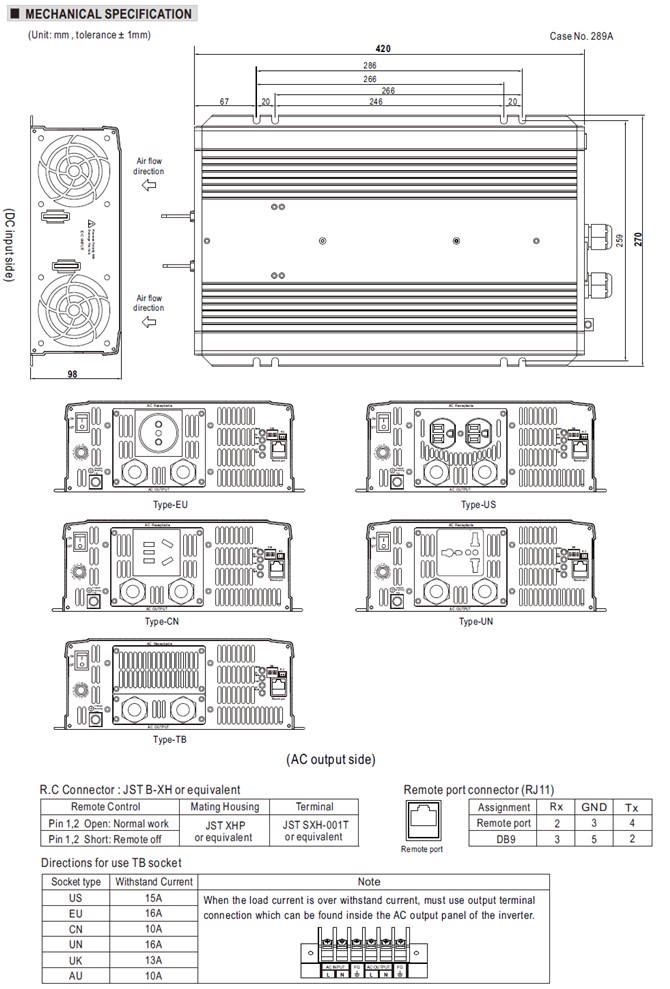 NTU-3200 Meanwell Power Supply 3200W True Sine Wave DC-AC Inverter NTU-3200-112 NTU-3200-124 NTU-3200-148 NTU-2200 YCICT