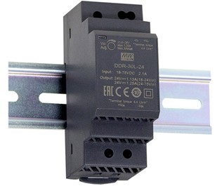 Meanwell DDR-30L price and specs 30w DIN Rail type DC-DC Converter DDR-30L-5 DDR-30L-12 DDR-30L-15 DDR-30L-24 2SU YCICT