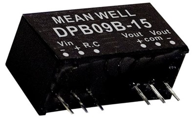 DPB09A-12 Meanwell Power Supply 9W DC-DC Converter SIP8 package DPB09A DPB09A-05 DPB09A-15 dual output SPB09 YCICT