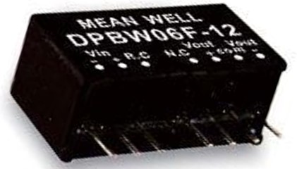 DPBW06G Meanwell power supply 6W DC-DC Regulated Converter SIP DPBW06G-05 DPBW06G-12 DPBW06G-15 Dual Output SPBW06 YCICT