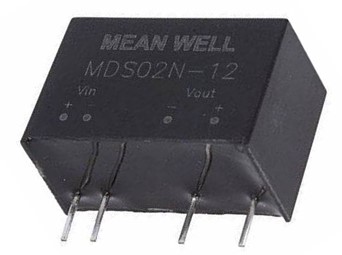 Meanwell MDS02L-12N price and specs 2W SIP package DC-DC Medical Converter MDS02L-03N/05N/12N/15N MDS02-N MDD02-N YCICT