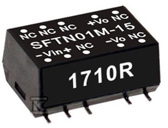 SFTN01L-12 Meanwell power supply 1W SMD DC-DC Converter SFTN01L SFTN01L-05 SFTN01L-09 SFTN01L-15 low cost 12v YCICT