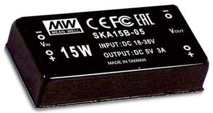 SKA15-12 Meanwell Power Supply 15W DIP DC-DC Regulated Single Output SKA15A-12 SKA15B-12 SKA15C-12 SKA15 YCICT