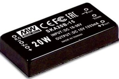 SKA20-12 Meanwell Power Supply 20W DC-DC Regulated Single Output Converter SKA20A-12 SKA20B-12 SKA20C-12 SKA20 YCICT