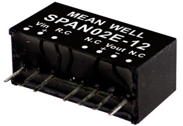 SPAN02C-03 Meanwell power supply 2W DC-DC Converter SIP package SPAN02C SPAN02C-05 SPAN02C-12 SPAN02C-15 low cost YCICT