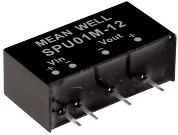 SPU01M Meanwell Power Supply 1W Unregulated DC-DC Converter SPU01M-05 SPU01M-12 SPU01M-15 low cost SPU01 DPU01 YCICT