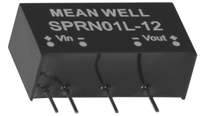 SPRN01L Meanwell Power Supply 1W DC-DC Regulated Converter SIP6 Package SPRN01L-05 SPRN01L-12 SPRN01L-15 DPRN01 YCICT