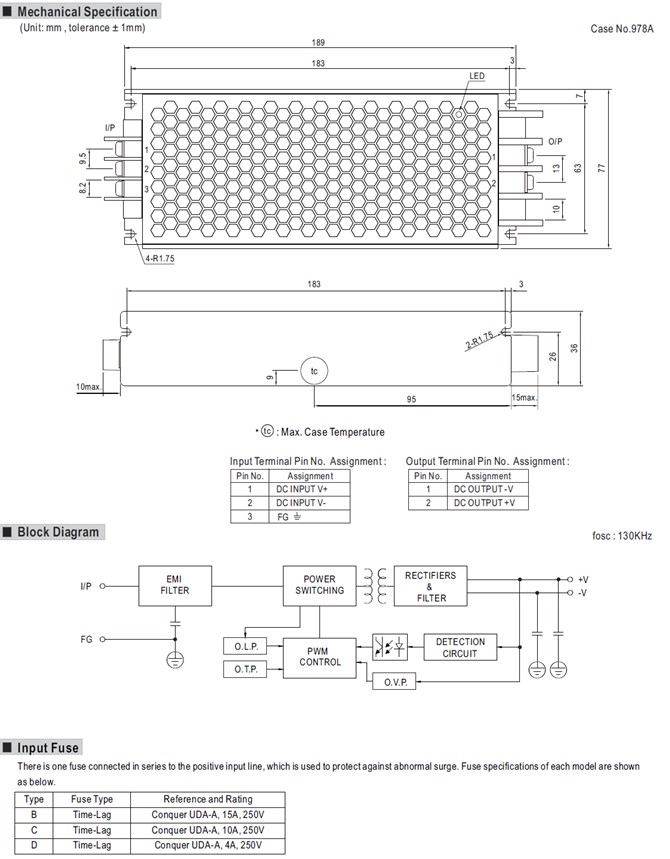 RSD-150C Meanwell Power Supply 150W Single Output DC-DC Converter RSD-150C-5 RSD-150C-12 RSD-150C-24 RSD-150D YCICT