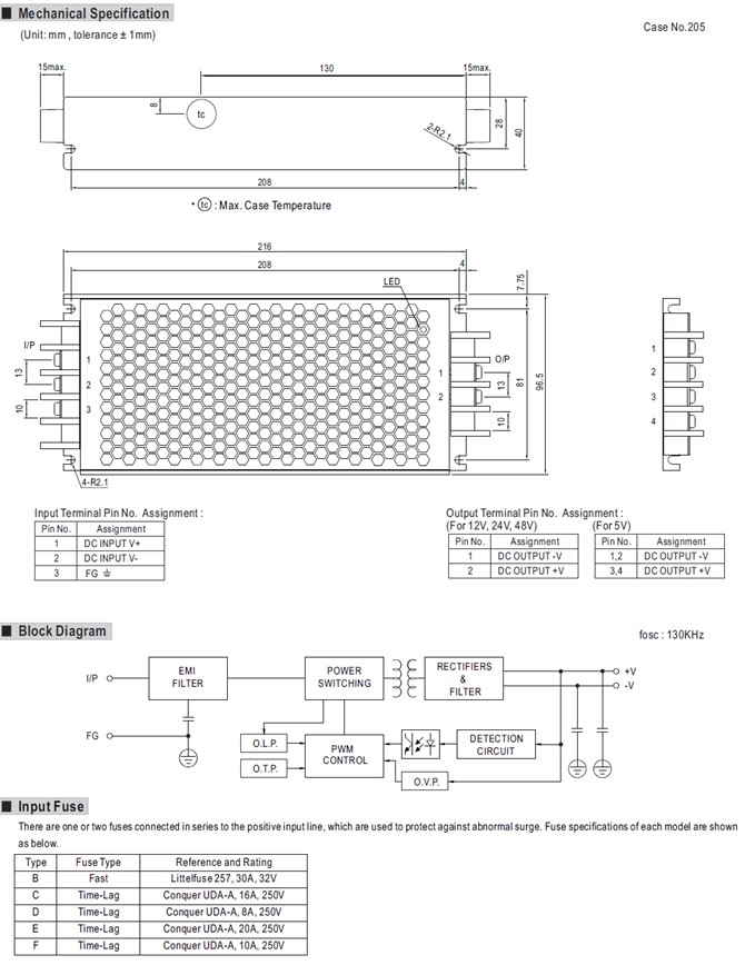 RSD-300C Meanwell Power Supply 300W Railway Single Output DC-DC RSD-300C-5 RSD-300C-12 RSD-300C-24 RSD-300C-48 YCICT