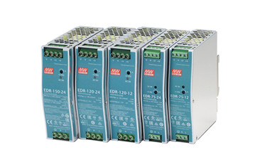 EDR-150-24 Meanwell Power Supply 150W Single Output Industrial Din Rail Metal case UL508 pass 40mm EDR-150 YCICT
