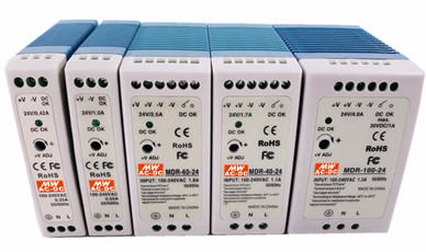 MDR-40-5 Meanwell Power Supply 40W Single Output Industrial DIN Rail MDR-40 MDR-40-12 MDR-40-24 MDR-40-48 with PFC YCICT