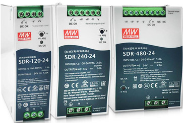 SDR-480-24 Meanwell Power Supply 480W AC/DC Single Output Industrial Din Rail PFC Function SDR-480 SDR-480-48 YCICT