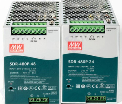 SDR-480-48 Meanwell Power Supply 480W Single Output Industrial Din Rail with PFC Function SDR-480 SDR-480-24 YCICT
