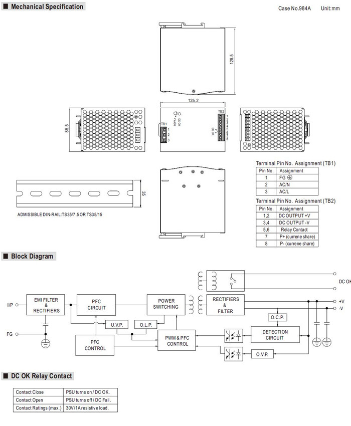 SDR-480P Meanwell Power Supply 480W Single Output Industrial Din Rail PFC Parallel SDR-480P-24 SDR-480P-48 YCICT