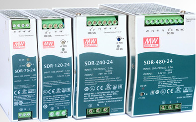 SDR-480 Meanwell Power Supply 480W Single Output Industrial Din Rail with PFC Function SDR-480-24 SDR-480-48 YCICT