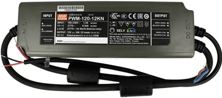 Meanwell PWM-120-12KN price and specs 120W Voltage PWM Output KNX LED Driver PWM-120-KN PWM-120-24KN 12v 10a YCICT