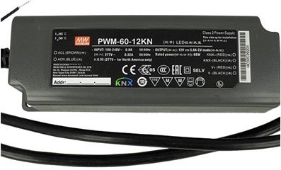 Meanwell PWM-60-12KN price and specs 60W Constant Voltage PWM Output KNX LED Driver PWM-60-KN PWM-60-24 12v 5a YCICT