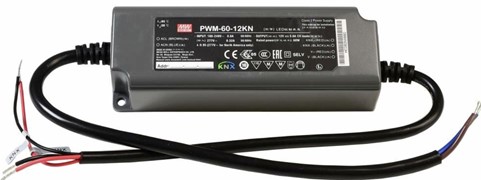 Meanwell PWM-60-KN price and specs 60W PWM Output KNX LED Driver PWM-60-12 PWM-60-24 12v 24v YCICT