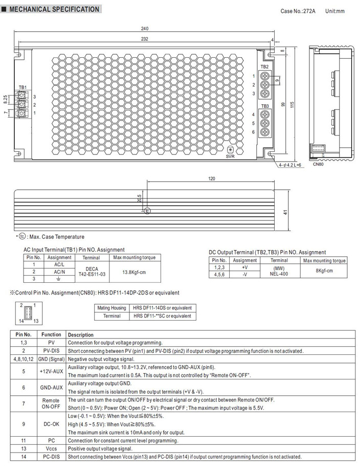 UHP-1000 Meanwell Power Supply 1000W Single Output UHP-1000-12 UHP-1000-24 UHP-1000-36 UHP-1000-48 with PFC YCICT 