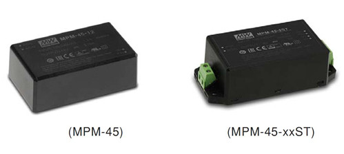 Meanwell MPM-45-24 Mechanical Diagram